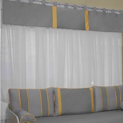 Cortina Nervura Amarelo Varão Duplo 2 Metros Cortina Nervura Amarelo Varão Duplo 2 Metros