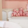 Ursinho Enfeite Decorativo Quarto Enxoval Bebê Menina Primavera Rosa