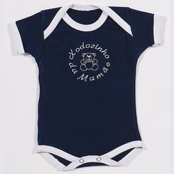 Body de Bebê Manga Curta Xodozinho Azul Marinho Body de Bebê Manga Curta Xodozinho Azul Marinho
