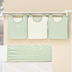 Porta Fraldas Varão Animais Verde 100% Algodão 3 Peças Porta Fraldas Varão Animais Verde 100% Algodão 3 Peças