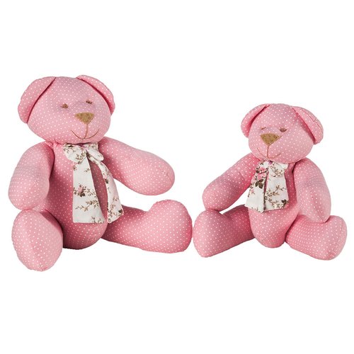 Ursinho Enfeite Decorativo Quarto Enxoval Bebê Menina Quatro Estações Rosa