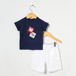 Conjunto de Bebê Brincar Azul Marinho Conjunto de Bebê Brincar Azul Marinho