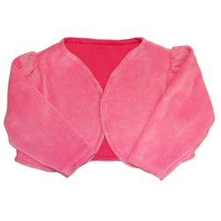 Bolero Baby Rosa de Plush Manga Longa Bolero Baby Rosa de Plush Manga Longa