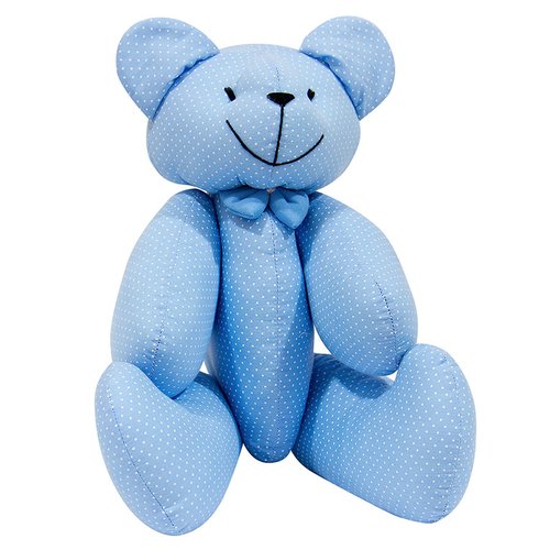 Ursinho Decorativo Bebê Menino Little Bears Azul