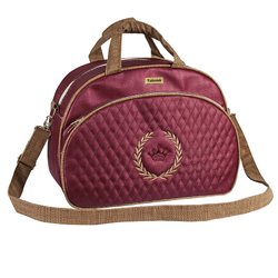 Bolsa Maternidade Puppi Coroa Bordô e Marrom M Bolsa Maternidade Puppi Coroa Bordô e Marrom M