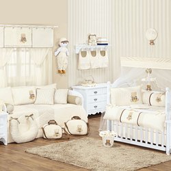 Quarto de Bebê Completo Ursinho Mimado Palha 100% Algodão 37 Peças Quarto de Bebê Completo Ursinho Mimado Palha 100% Algodão 37 Peças