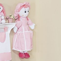 Boneca Porta Fraldas Coroa Rosa Boneca Porta Fraldas Coroa Rosa
