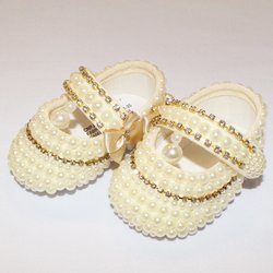 Sapatinho Bebê Menina Chic Strass Palha Sapatinho Bebê Menina Chic Strass Palha