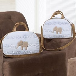 Kit Bolsa Maternidade Baby Elefante G e M Kit Bolsa Maternidade Baby Elefante G e M