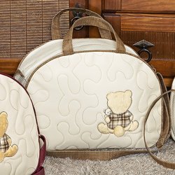 Bolsa Maternidade Ursinho Mimado Palha G Bolsa Maternidade Ursinho Mimado Palha G
