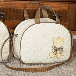Bolsa Maternidade Ursinho Mimado Palha M Bolsa Maternidade Ursinho Mimado Palha M