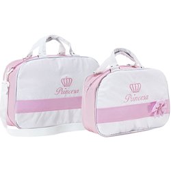 Conjunto de Bolsas Maternidade Princesa Linda 2 Peças G e P Conjunto de Bolsas Maternidade Princesa Linda 2 Peças G e P