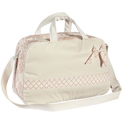 Bolsa Maternidade Ursinha Bella Palha e Rosê G Bolsa Maternidade Ursinha Bella Palha e Rosê G