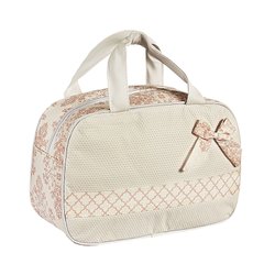 Bolsa Maternidade Ursinha Bella Palha e Rosê P Bolsa Maternidade Ursinha Bella Palha e Rosê P