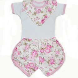 Conjunto Baby Julia Floral Rosa 3 Peças Conjunto Baby Julia Floral Rosa 3 Peças