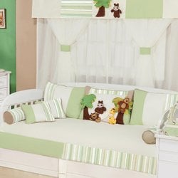 Kit Cama Babá Refúgio dos Animais Palha - Verde 10 Peças Kit Cama Babá Refúgio dos Animais Palha - Verde 10 Peças