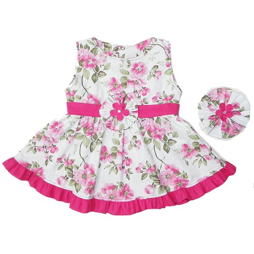 Vestido Baby Gabi Floral Pink 2 Peças
