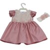 Vestido de Bebê Diamante Rosê 02 Peças