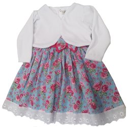Vestido de Bebê Flor de Liz 2 Peças Vestido de Bebê Flor de Liz 2 Peças