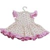 Vestido de Bebê Poli Rosa 03 Peças