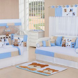 Quarto Completo Sem Enxoval Cama Babá Bebê Menino Papai Urso Azul Quarto Completo Sem Enxoval Cama Babá Bebê Menino Papai Urso Azul