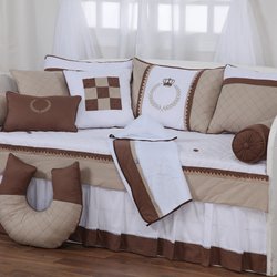 Saia para Cama Babá Realeza Chocolate Saia para Cama Babá Realeza Chocolate