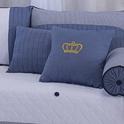Conjunto de Almofadas Decorativas Príncipe Marinho 3 Peças Conjunto de Almofadas Decorativas Príncipe Marinho 3 Peças