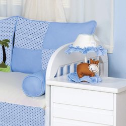Abajur Quarto Bebê Menino Selva Baby Azul Abajur Quarto Bebê Menino Selva Baby Azul