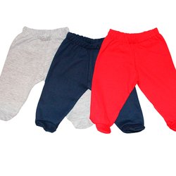Kit Mijão de Bebê Básico Menino 3 Peças Kit Mijão de Bebê Básico Menino 3 Peças