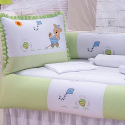 Kit Berço Brinquedos Júnior Verde 9 Peças Kit Berço Brinquedos Júnior Verde 9 Peças