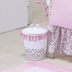 Lixeira Decorada Bailarina Branco - Rosa Quarto Bebê Menina Lixeira Decorada Bailarina Branco - Rosa Quarto Bebê Menina