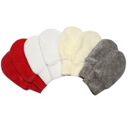 Kit Luvinhas Baby Plush Cinza - Vermelho - Branco - Palha 4 Peças Kit Luvinhas Baby Plush Cinza - Vermelho - Branco - Palha 4 Peças