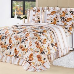 Kit Cama Casal Queen Ternura Floral Dupla Face 8 Peças Kit Cama Casal Queen Ternura Floral Dupla Face 8 Peças