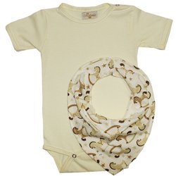 Body de Bebê + Bandana Cavalinho Palha Body de Bebê + Bandana Cavalinho Palha