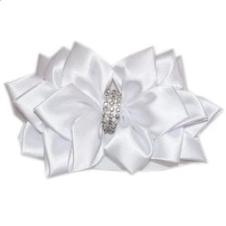 Faixa de Cabelo para Bebê Laço Branco Faixa de Cabelo para Bebê Laço Branco