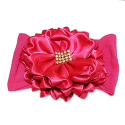Faixa de Cabelo para Bebê Flor Pink Faixa de Cabelo para Bebê Flor Pink