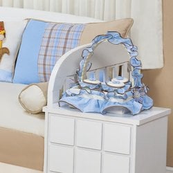 Cesta Decorada Arca Baby Azul Cesta Decorada Arca Baby Azul