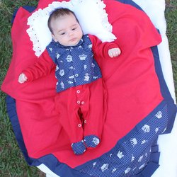 Saída de Maternidade Toque Básico Rei 4 Peças Saída de Maternidade Toque Básico Rei 4 Peças