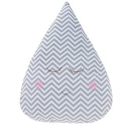 Almofada Gota Chevron Cinza com Rosa Almofada Gota Chevron Cinza com Rosa