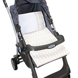 Colchonete para Carrinho Triângulo Rosa 3 Peças Colchonete para Carrinho Triângulo Rosa 3 Peças