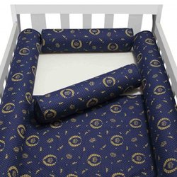 Kit Berço Rolinho Nobreza Marinho 100% Algodão 4 Peças Kit Berço Rolinho Nobreza Marinho 100% Algodão 4 Peças