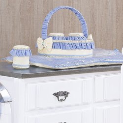 Trocador de Bebê Plastificado Realeza Azul Trocador de Bebê Plastificado Realeza Azul