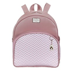 Mochila Maternidade Chevron Rosa Mochila Maternidade Chevron Rosa
