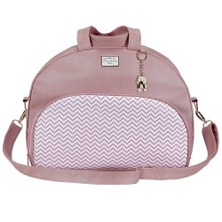 Bolsa Maternidade Chevron Rosa M Bolsa Maternidade Chevron Rosa M