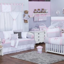 Quarto de Bebê Chevron Noblesse Rosa 28 Peças Quarto de Bebê Chevron Noblesse Rosa 28 Peças