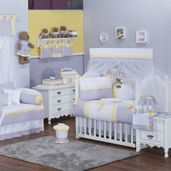 Quarto de Bebê Chevron Noblesse Amarelo 21 Peças Quarto de Bebê Chevron Noblesse Amarelo 21 Peças