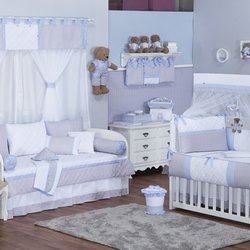 Quarto de Bebê Chevron Noblesse Azul 40 Peças Quarto de Bebê Chevron Noblesse Azul 40 Peças