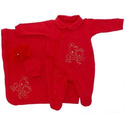 Saída de Maternidade Tita Vermelho Saída de Maternidade Tita Vermelho