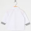 Camisa de Bebê Casual Branco Manga Longa