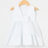 Vestido Infantil Maria Branco 100% Algodão